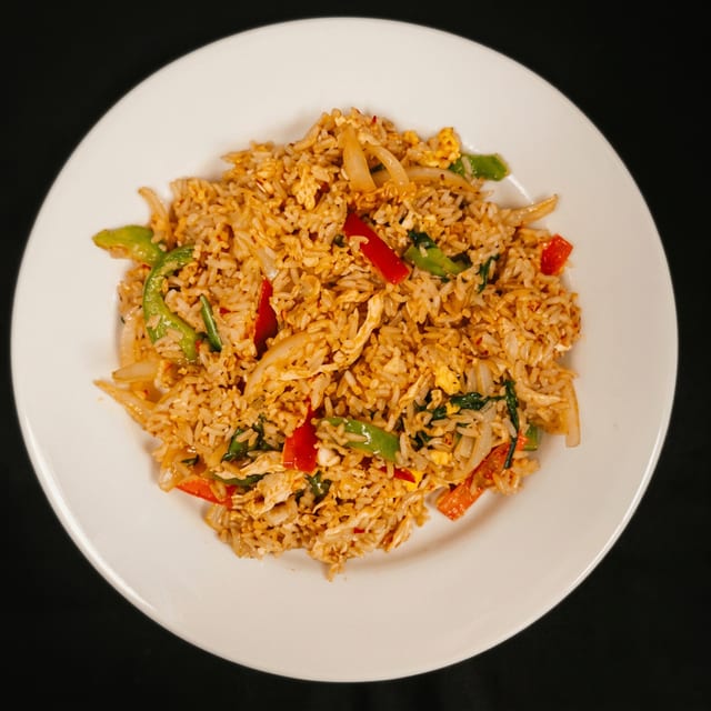 Spicy Basil Fried Rice.